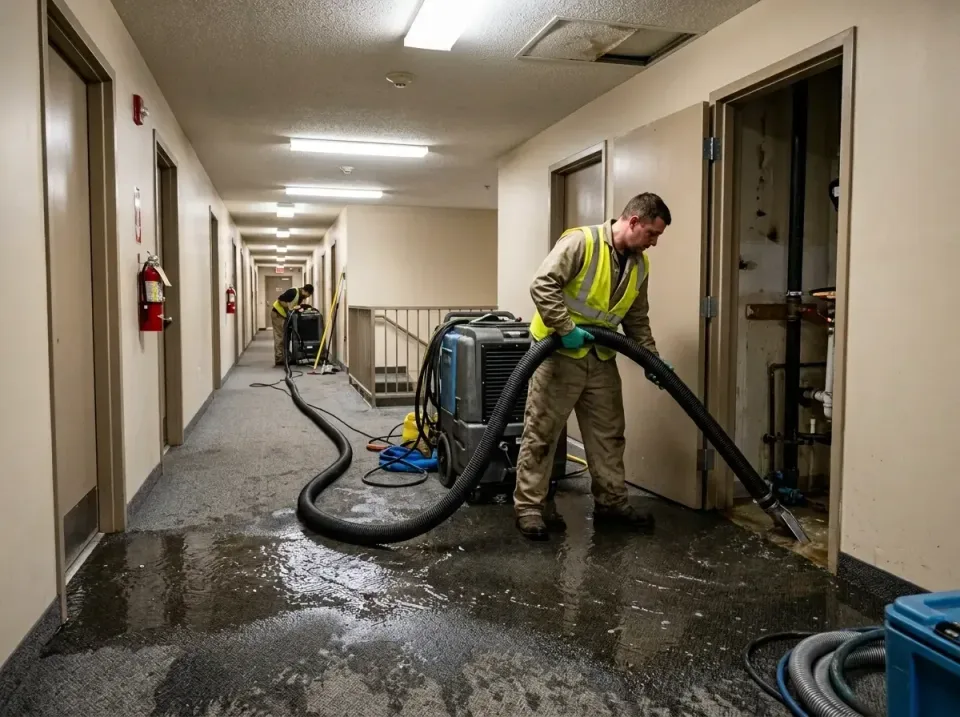 multi-unit-apartment-hallway-f-005 — frequently asked questions, Emergency Burst Pipe Water Extraction & Removal in Lordstow…